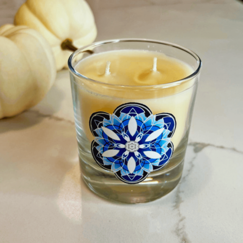 Kromara Winter Blue Candle, Unlit