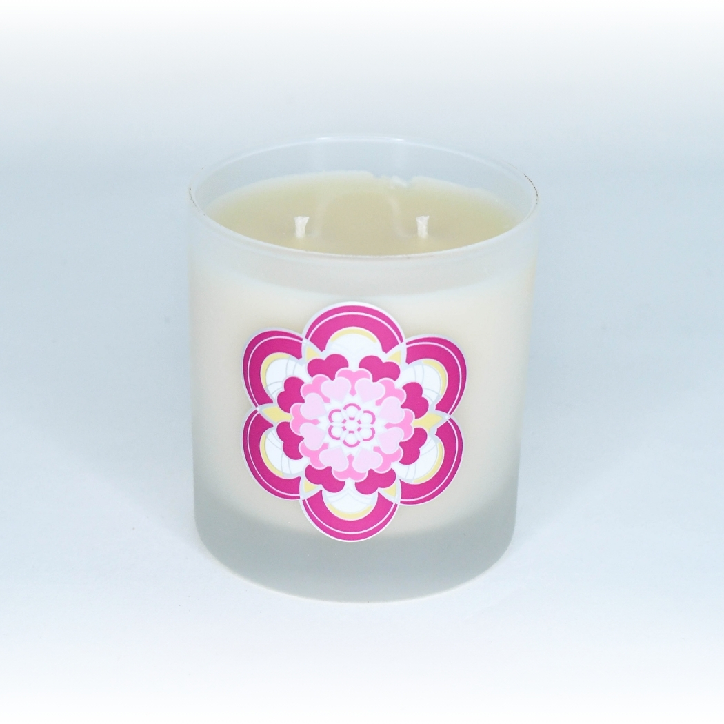 Valentines day color changing candle, unlit