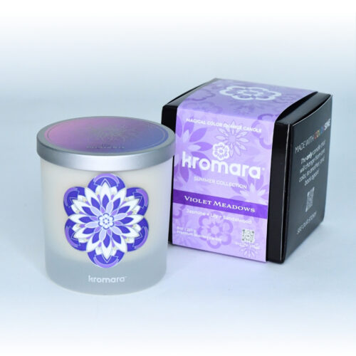 Kromara Color Changing Candle Violet Meadows, box
