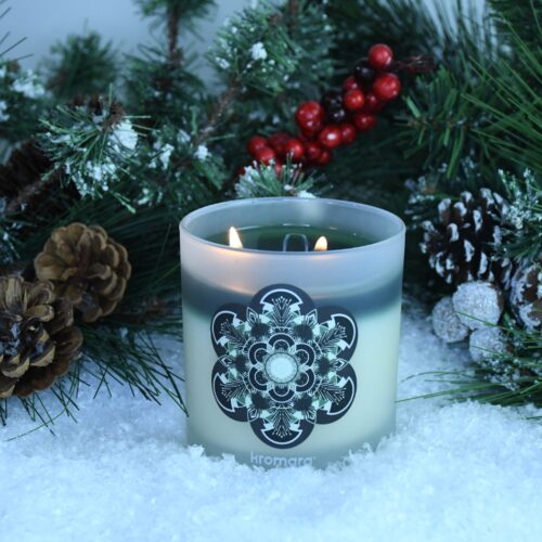 Kromara Winter Collection Fresh Balsam Candle, lifestyle shot