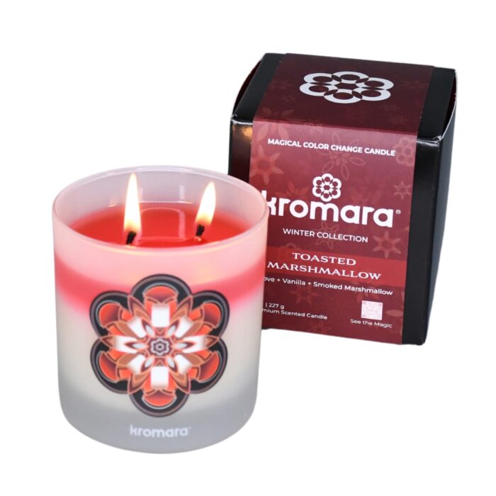 Kromara Winter Collection Toasted Marshmallow, lit with box